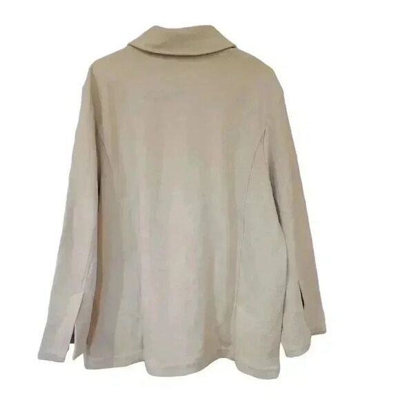 Banana Republic Women's Ivory Cotton/Poly/Spandex Twill Button Down Lightweight - Picture 6 of 11